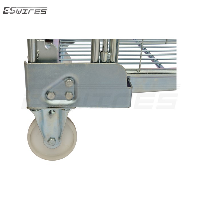 foldable cage trolley caster